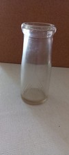 Small Vintage Glass Bottle for Pasteurised Milk. Safety First Milk  5.5 inch 