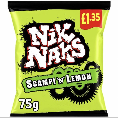 Nik naks scampi lemon - naks, &