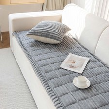 Non Slip Sofa Covers 1/2/3 Seater Corduroy Settee Couch Slipcover Pets Protector