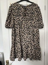 Primark Leopard Print Dress Size L