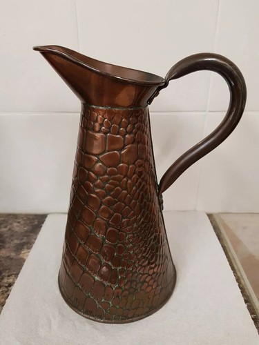 Vintage copper jug lizard - copper,