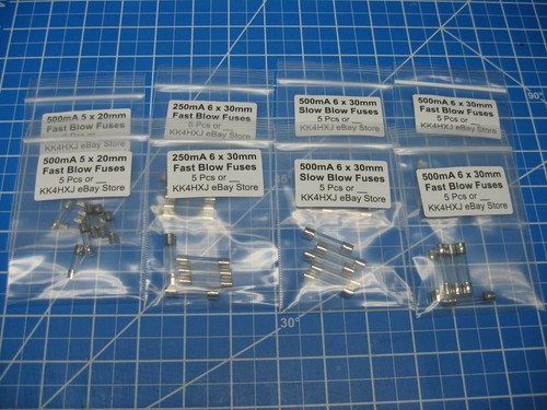 Glass fuses for test gear - fuses,