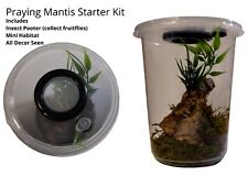 Praying Mantis Starter Kit Includes Mini Habitat Insect Pooter & Decor