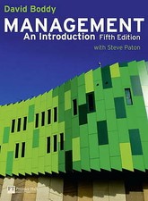 Boddy, David : Management: An Introduction with MyLab A FREE Shipping, Save £s