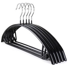 The Hanger Store™ 10 Jumper Hangers with Bar, Suit Hanger, Rubber Coating, 41cm