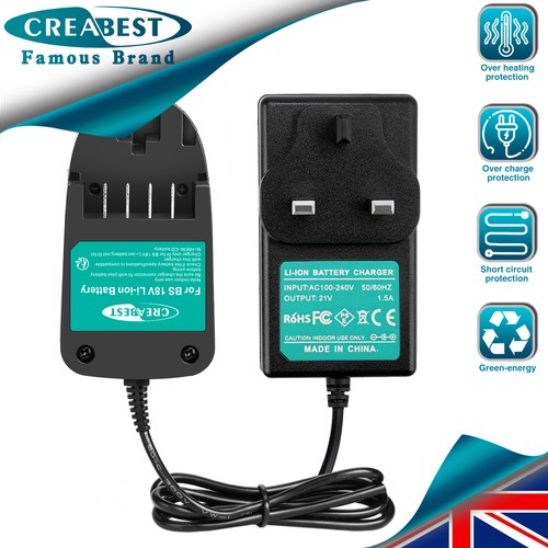 Charger for bosch 18v - uk,