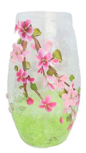 Pink blossom crackle - pink,
