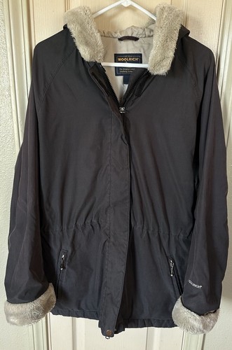 Woolrich womens black faux - woolrich, xl