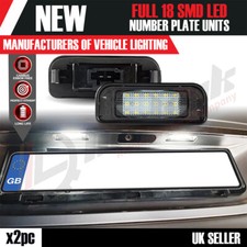 2 x Mercedes W220 S-class 1999-2005 License Number Plate Lights E11 Mark 18 LEDs