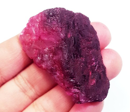 Natural red beryl rough - red,