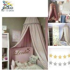 Kids Baby Bed Canopy Bedcover Mosquito Net Curtain Bedding Dome Tent Cotton