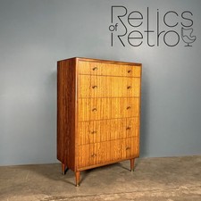 Herbert E Gibbs Tallboy/Chest Of Drawers Mid Century Vintage Retro MCM