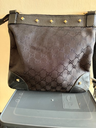 Gucci vintage black logo - black,