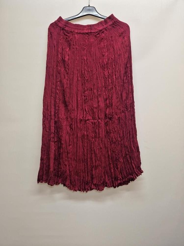 Pleated burgundy skirt free - free, uk