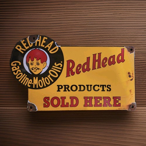 Vintage red head gasoline - vintage,