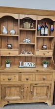 Handmade Antique Pine Welsh Dresser – Country Farmhouse Kitchen Dresser