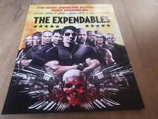 THE EXPENDABLES . SYLVESTER STALLONE .. 2009 MOVIE POSTER MINT 16 YRS OLD rare 