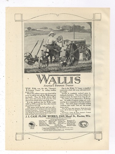 1919 case plow - case, ad