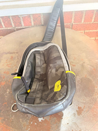 Coach black gray yellow sling - coach,