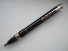 MONTBLANC Starwalker Ballpoint Pen - Black Resin, Red Gold Trim