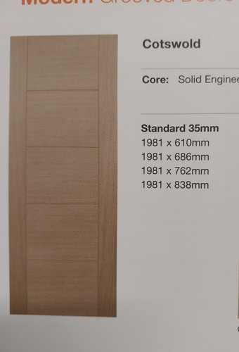 Cotswold modern grooved - grooved, solid
