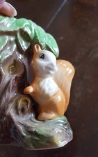 Westgate Pottery Squirrel Vase cute squirrel by tree vase.Looks bit like Sylvac 