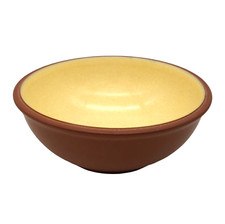 Denby Juice Collection Lemon Yellow Cereal Bowl , 7" Terracotta bottom