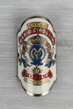 MARIO CIPOLLINI CYCLI FORLI - ENAMELLED METAL COAT OF ARMS - RARE - 6X3 CM - B