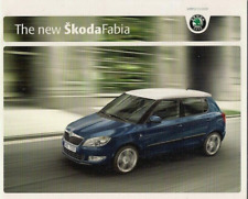 Skoda Fabia 2010 Export Markets Brochure In English Hatchback Estate Scout RS