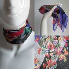 Cacharel Loulou Perfume Scarf Chiffon 15" 1980s 1990s