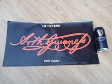 1981 guinness calendar - calendar, famous