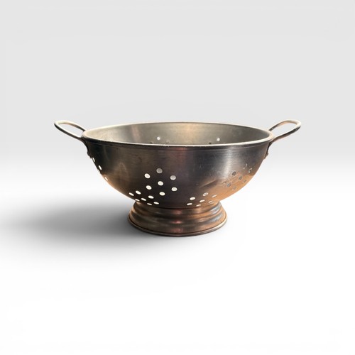 Vintage metal colander - vintage,