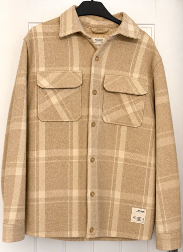 Pull bear beige check - beige,