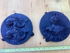 Old Round Iron Plaques