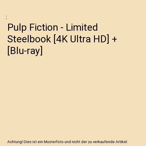 Pulp fiction limited - fiction,