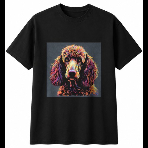 Standard poodle torn - torn, dog