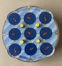 Vintage Matchbox 1988 Rubik's Clock Puzzle Working in Excellent Condition 