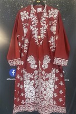 Red Khaadi Embroidered Kurta
