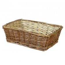 Wicker gift hamper basket - hamper,