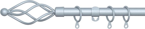 Twisted metal curtain pole - metal,