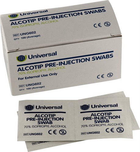 Universal pre injection - pre, swabs