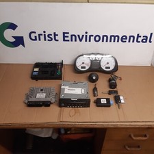 2007 PEUGEOT 307CC 2.0 HDI DIESEL RHR ECU LOCK SET KIT IGNITION   (4B)