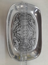 Metal Cowboy Barbed Wire Design Bread Tray Serving Dish Wilton Armetale