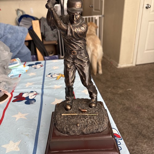 Bronze golfer statue vintage - statue,