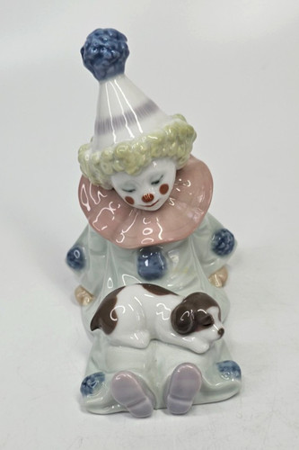 Lladro pierrot clown with - pierrot,