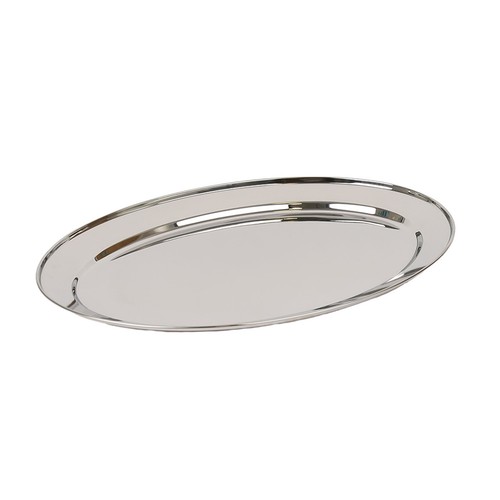 Oval serving platter - oval, stainless