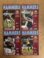 Four 2020/2021 West Ham United Home Programmes In Mint Condition