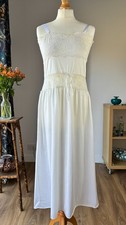 Vintage 1970s ivory nylon - 1970s,