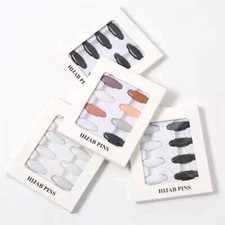 Muslim Hijab Scarf Assorted Safety Pins Clips Fashion Slider Grips Snag Free