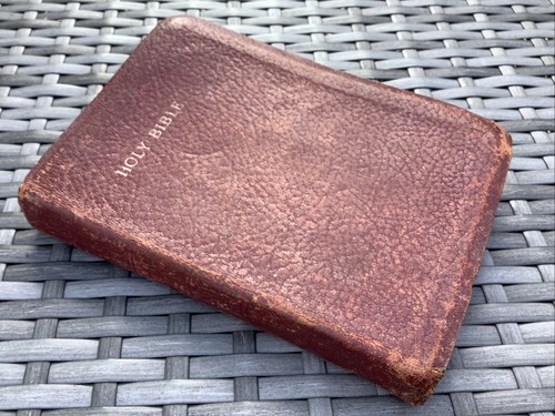 Vintage leather holy bible - vintage,